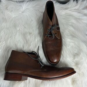 Cole Haan Brown Leather Nike Air Chukka Boot Sz 10